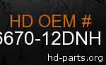 hd 66670-12DNH genuine part number