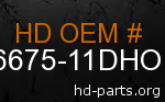 hd 66675-11DHO genuine part number