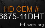 hd 66675-11DHT genuine part number