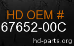 hd 67652-00C genuine part number