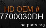 hd 67700030DH genuine part number