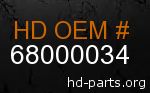 hd 68000034 genuine part number