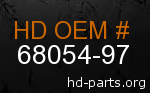 hd 68054-97 genuine part number
