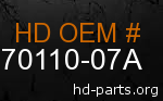 hd 70110-07A genuine part number