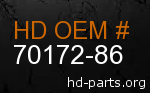 hd&nbsp70172-86 genuine part number