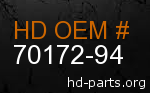 hd 70172-94 genuine part number