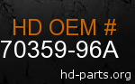 hd 70359-96A genuine part number