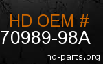 hd 70989-98A genuine part number