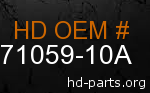 hd 71059-10A genuine part number