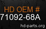 hd 71092-68A genuine part number