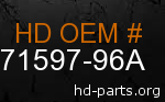 hd 71597-96A genuine part number