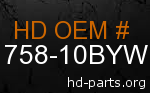hd 71758-10BYW genuine part number