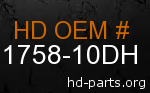 hd 71758-10DH genuine part number