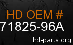 hd 71825-96A genuine part number