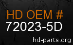 hd 72023-5D genuine part number