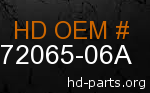 hd 72065-06A genuine part number