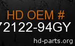 hd 72122-94GY genuine part number