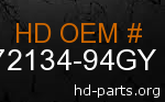 hd 72134-94GY genuine part number
