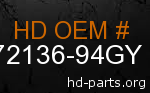 hd 72136-94GY genuine part number