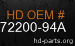 hd 72200-94A genuine part number