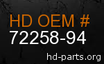 hd 72258-94 genuine part number