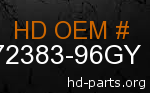 hd 72383-96GY genuine part number