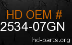 hd 72534-07GN genuine part number