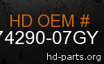 hd 74290-07GY genuine part number