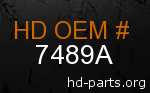 hd 7489A genuine part number