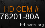hd 76201-80A genuine part number