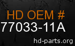 hd 77033-11A genuine part number