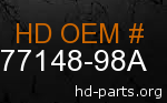 hd 77148-98A genuine part number