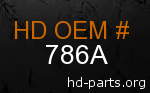 hd 786A genuine part number