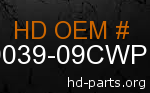 hd 79039-09CWP genuine part number