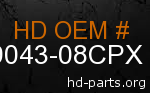 hd 79043-08CPX genuine part number