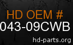 hd 79043-09CWB genuine part number