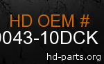 hd 79043-10DCK genuine part number