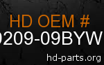 hd 79209-09BYW genuine part number