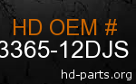 hd 83365-12DJS genuine part number