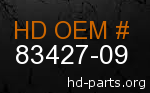 hd 83427-09 genuine part number