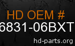 hd 86831-06BXT genuine part number