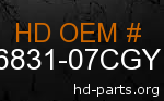hd 86831-07CGY genuine part number