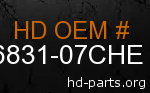 hd 86831-07CHE genuine part number