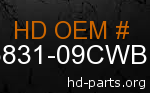 hd 86831-09CWB genuine part number