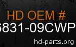 hd 86831-09CWP genuine part number