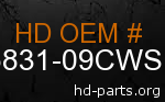 hd 86831-09CWS genuine part number