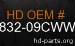 hd 86832-09CWW genuine part number