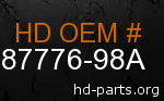 hd 87776-98A genuine part number
