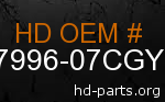 hd 87996-07CGY genuine part number