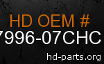 hd 87996-07CHC genuine part number
